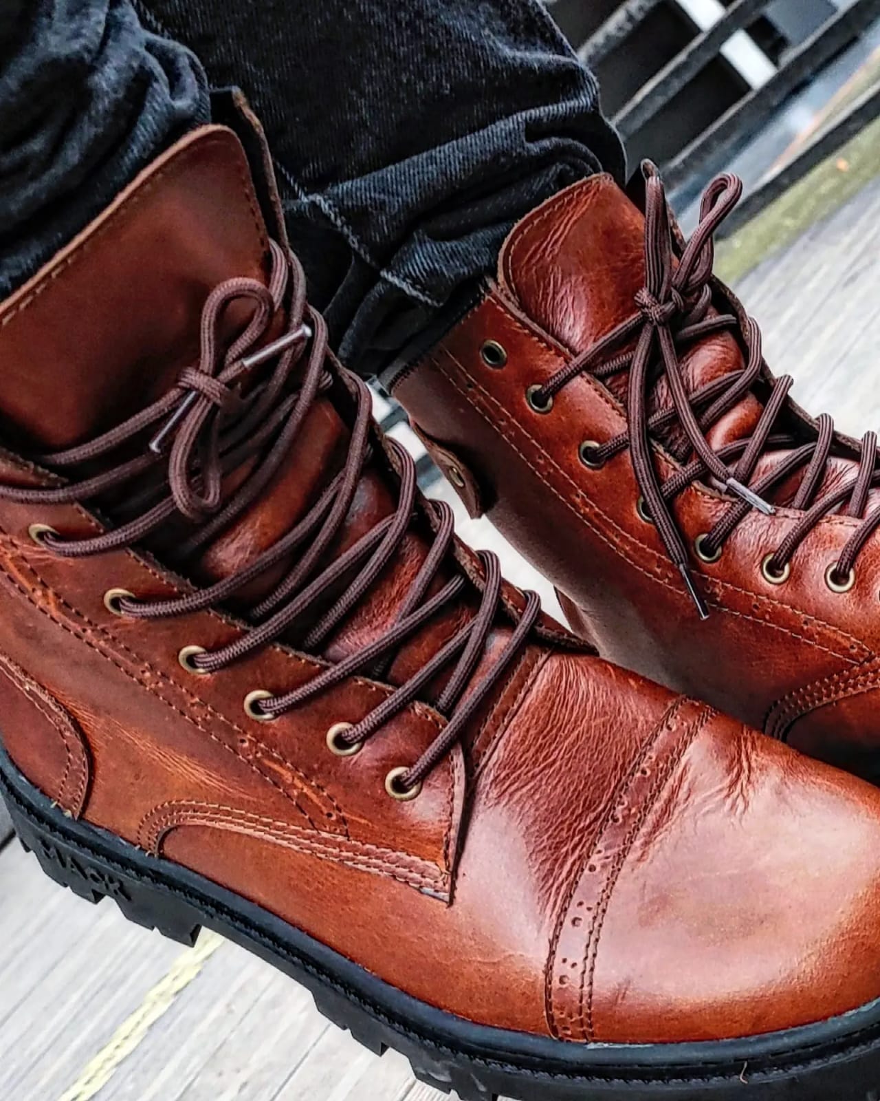 Botas Combat Rebel Marrón (1)