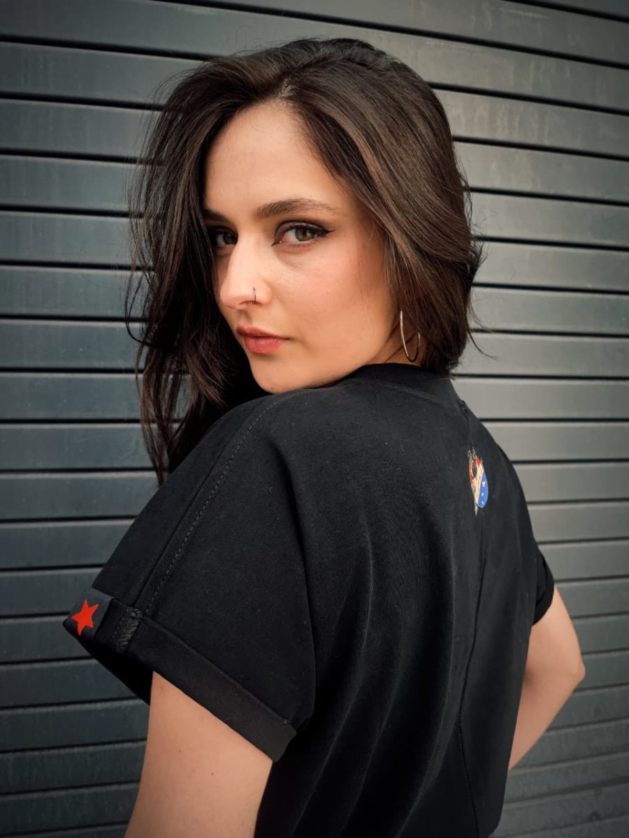 Camiseta Laika Negro Mujer - Imagen 3