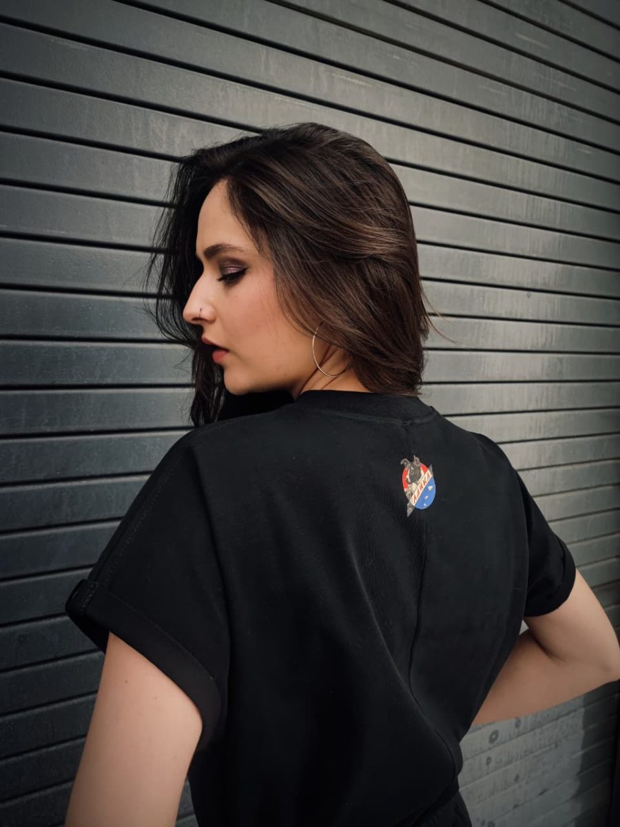 Camiseta Laika Negro Mujer - Imagen 7