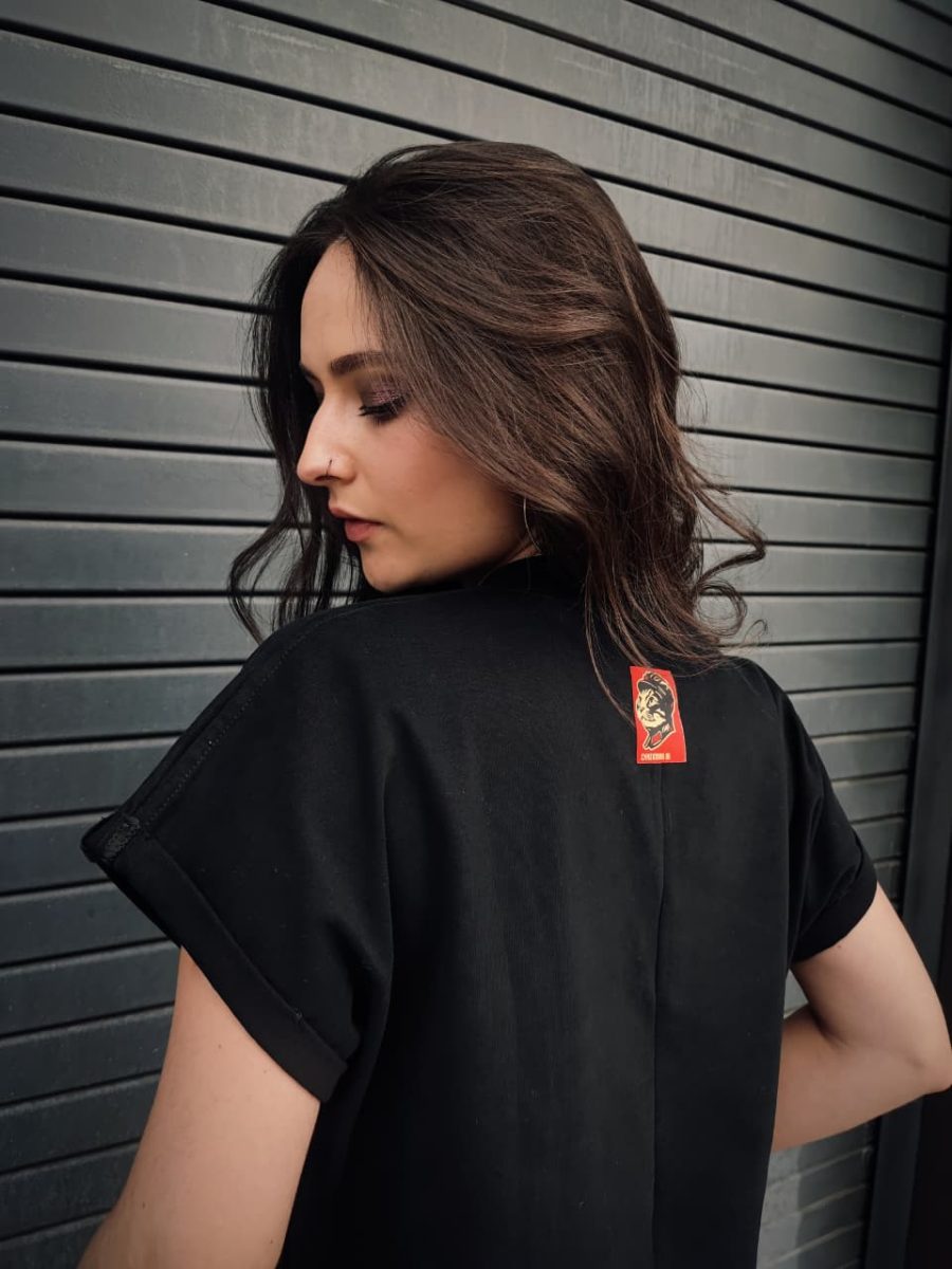 Camiseta Michicomunista Negro Mujer - Imagen 4