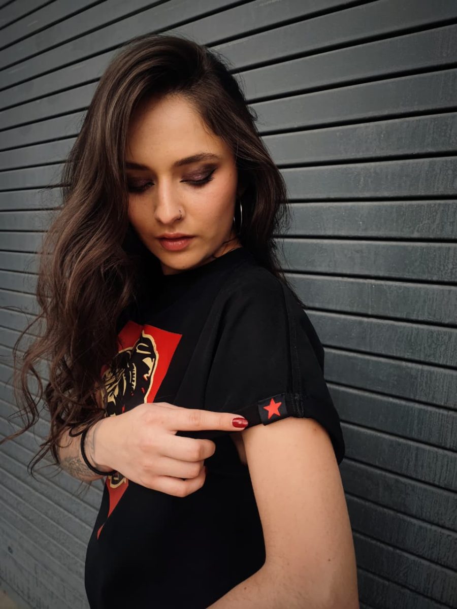 Camiseta Michicomunista Negro Mujer - Imagen 5