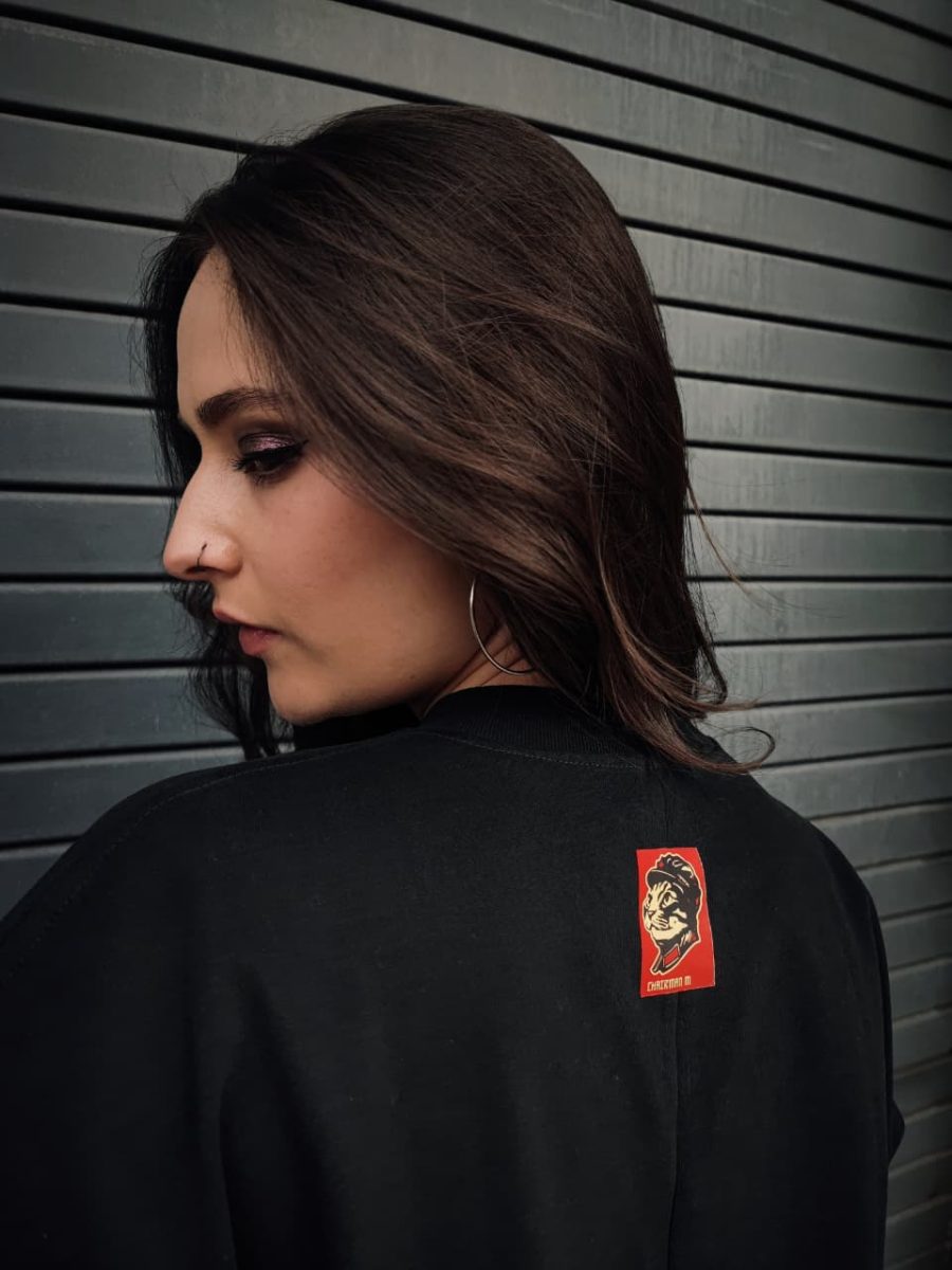 Camiseta Michicomunista Negro Mujer - Imagen 2