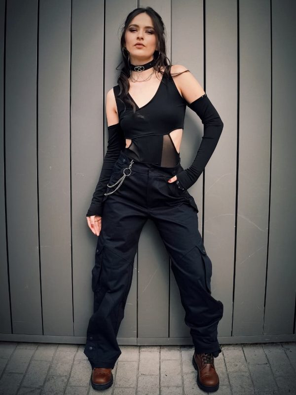 Cargo Tasya Negro Mujer