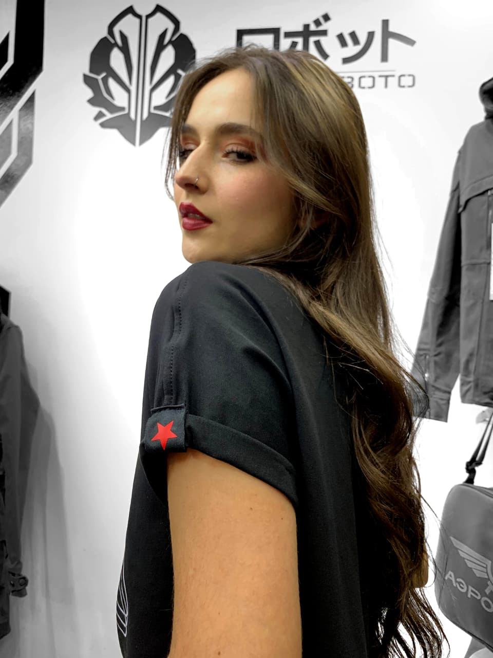 Camiseta Astromichi Negro Mujer - Imagen 8