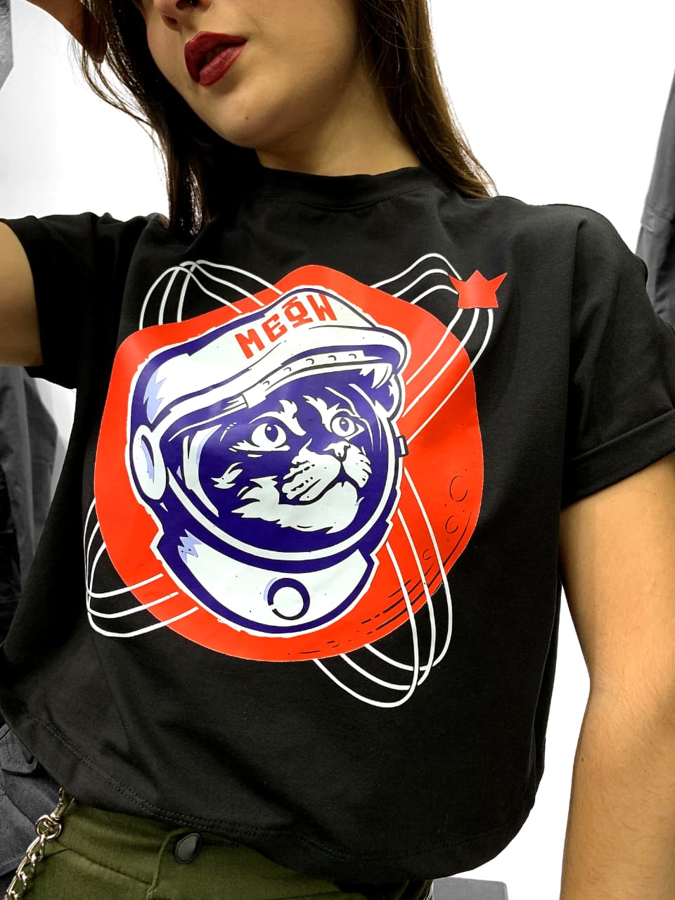 Camiseta Astromichi Negro Mujer - Imagen 7