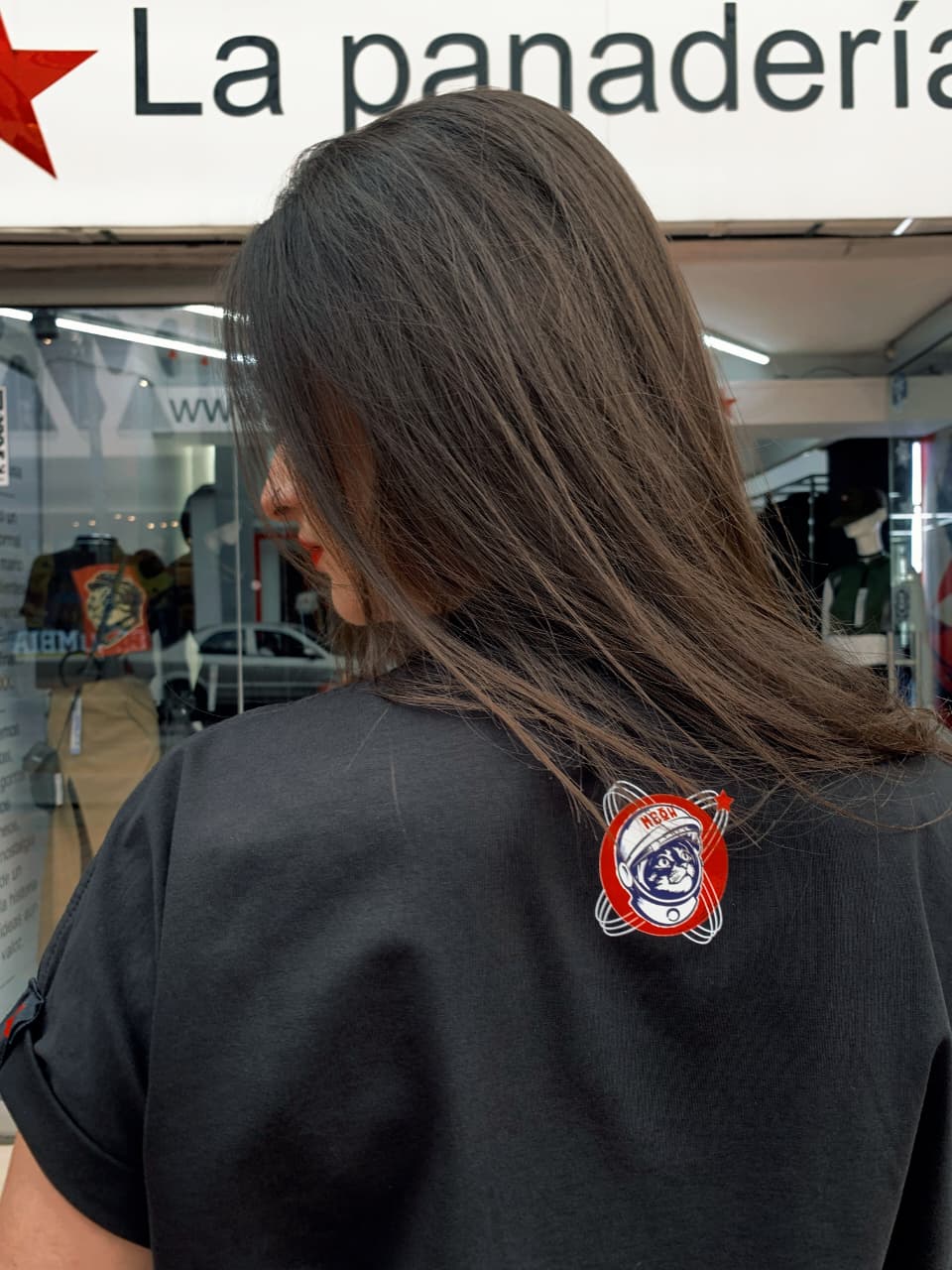 Camiseta Astromichi Negro Mujer - Image 4