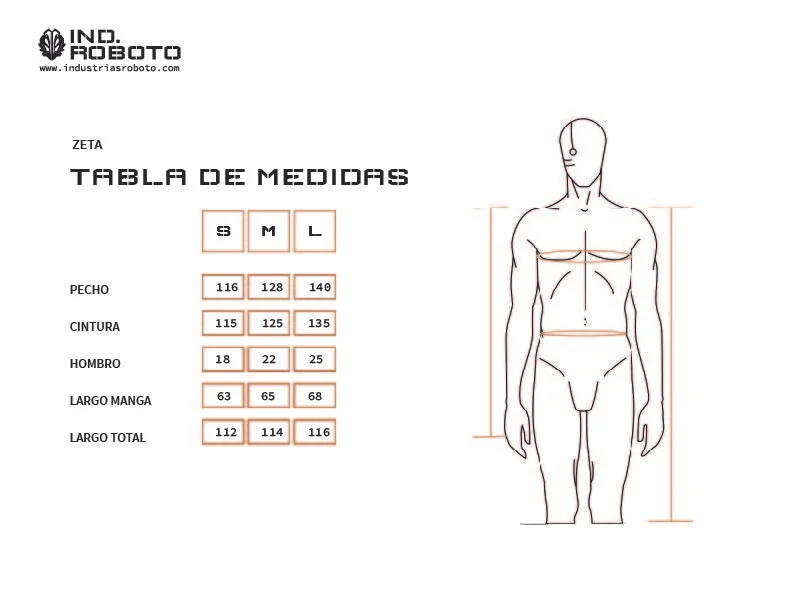 Tabla de Medidas Parka zeta