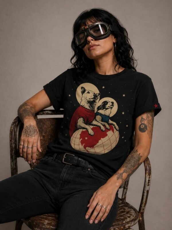 Camiseta Belka y Strelka Mujer