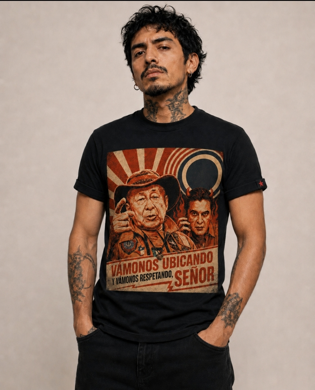 Camiseta topos hombre