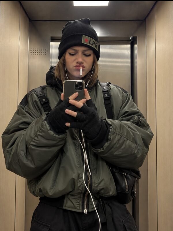 Bomber Kursk Verde Mujer
